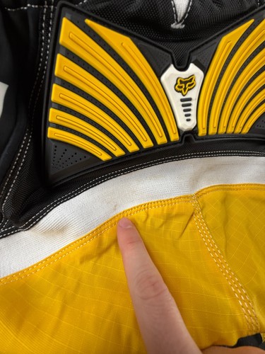 Fox Racing Pants 180 Motocross Riding Dirt Bike Padded Pants Yellow Size 34 - Picture 17 of 18