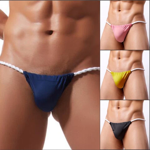 Männer Sexy Tangas Slips Japanisch Sumo Baumwolle G-String Fundoshi Unterwäsche SET - Bild 5 von 32