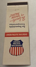 Vintage Matchbook Cover Matchcover Union Pacific Railroad