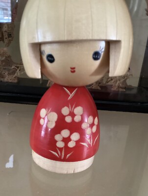 Vintage Japanese Kokeshi Doll 4.5\