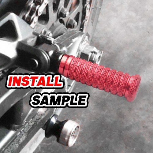 Juego de estriberas delanteras rojas M-Grip Racing para Ducati 996/S/R todo el año - Imagen 5 de 7
