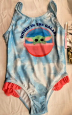 Disney Baby Yoda Swimsuit Swim One Piece Mandalorian Star Wars Girl Sz 2T NWT