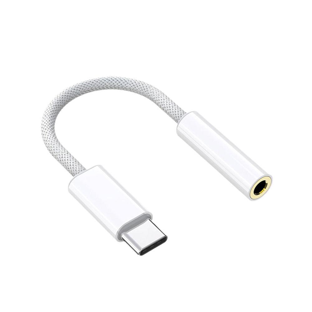 USB Type C to 3.5mm Aux Jack Adapter Earphone Dongle Cable For iPhone