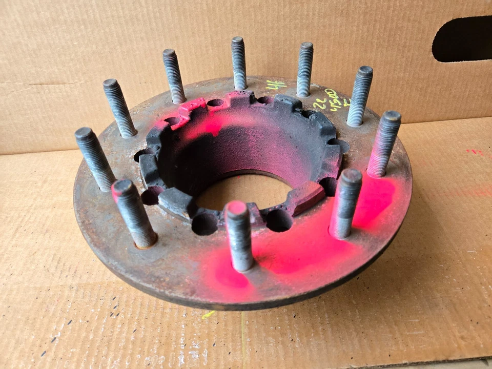 Ram 4500 5500 2019-2024 cubo adaptador espaciador de rueda delantera OEM 10 pernos Foto 2 de 4