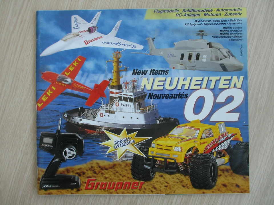 CATALOGUE NOUVEAUTES 2002 GRAUPNER MODELLING MODELISME MODELLBAU 115 pages - Photo 1/1