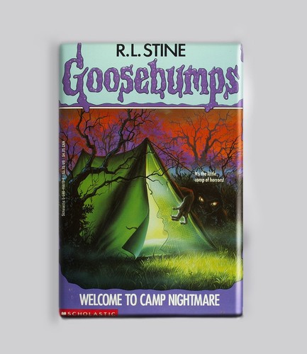 GOOSEBUMPS / WELCOME TO CAMP NIGHTMARE - 2"x3" MAGNET (retro vintage book horror - 第 1/4 張圖片