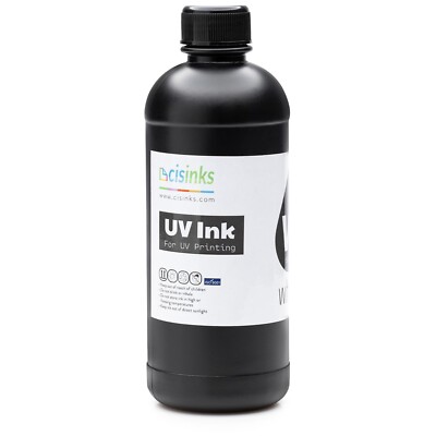 Soft Premium Ultraviolet DTF Transfer Printer Refill Ink 500mL - White