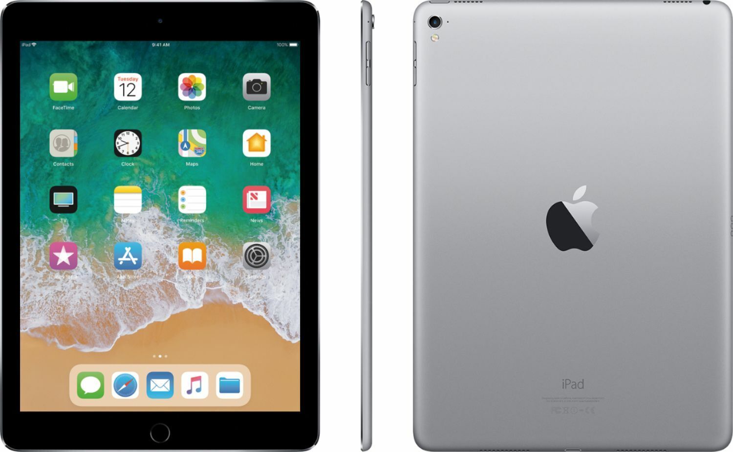 Apple iPad Pro 1st Gen. 128GB, Wi-Fi, 9.7 in - Space Gray for sale 