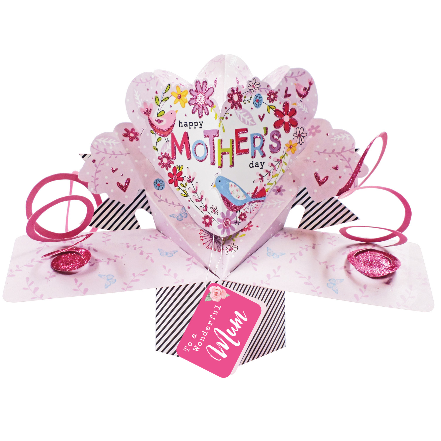To A Wonderful Mum Happy Mother's Day Pop Up Card 3D Greeting Cards