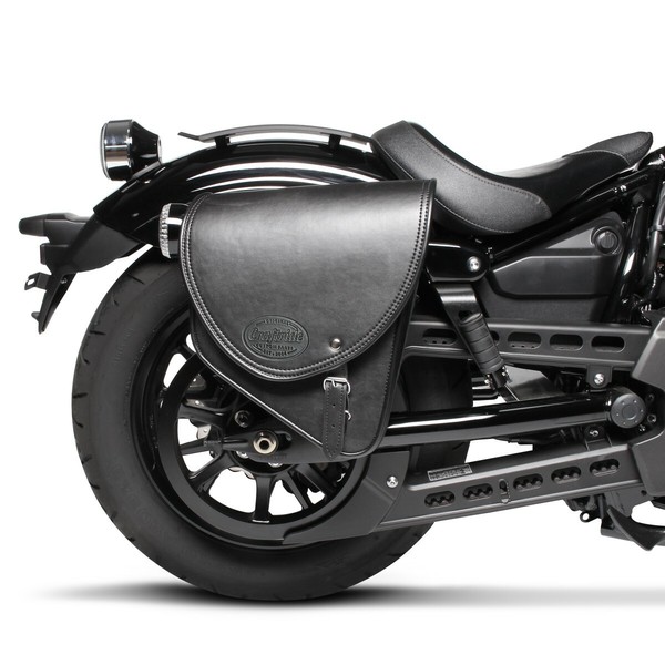 Satteltasche Indiana 10L FüR Yamaha XVS 250 Drag Star Schwarz Rechts-image
