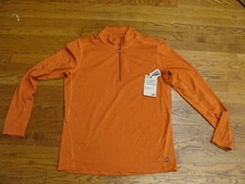 REI New Midweight UPF 50 Long Sleeve 1/2 Zip Base Layer Stretch Top Size Medium