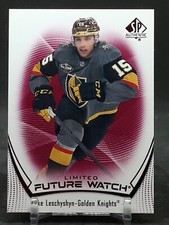 JAKE LESCHYSHYN 2021-22 SP AUTHENTIC RED ROOKIE GOLDEN KNIGHTS