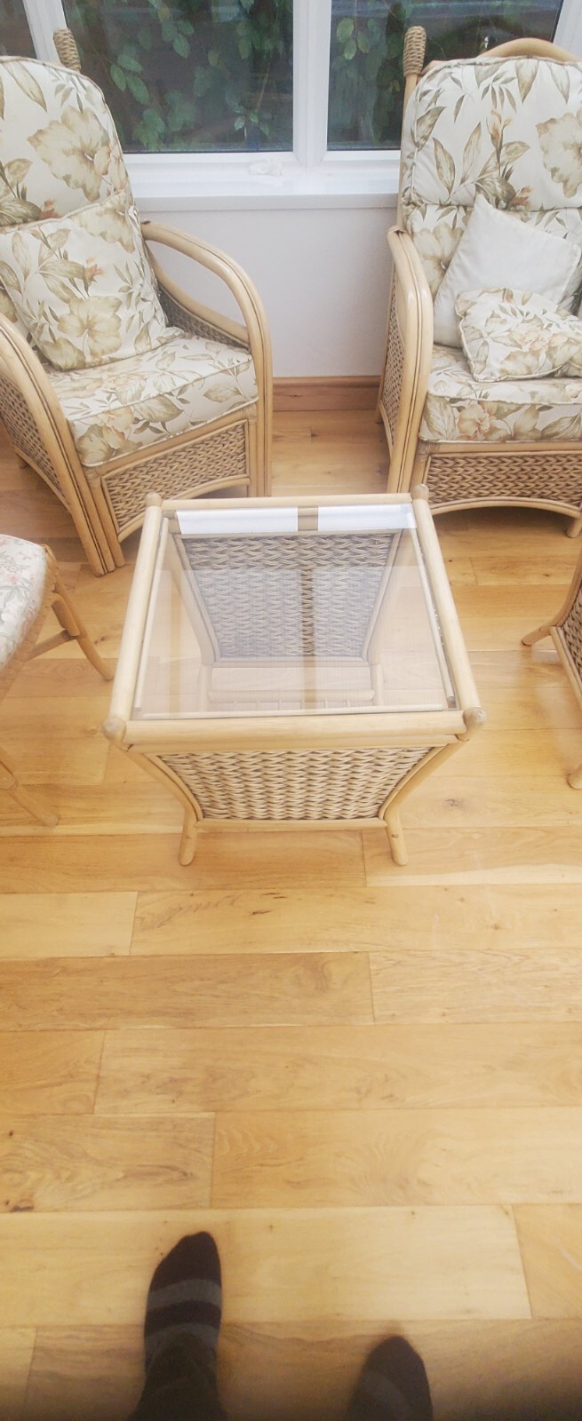 cane conservatory furniture set eBay