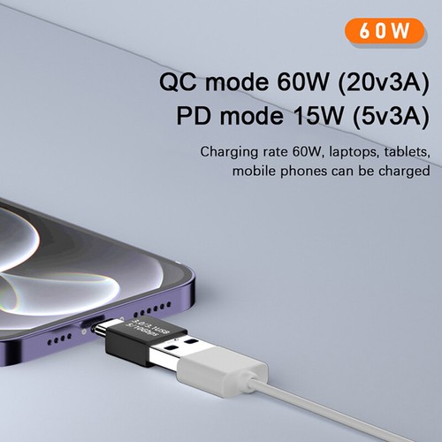 USB 3.1 Coupler Female to USB Type C Female Adapter Super Speed Converter - Zdjęcie 5 z 10