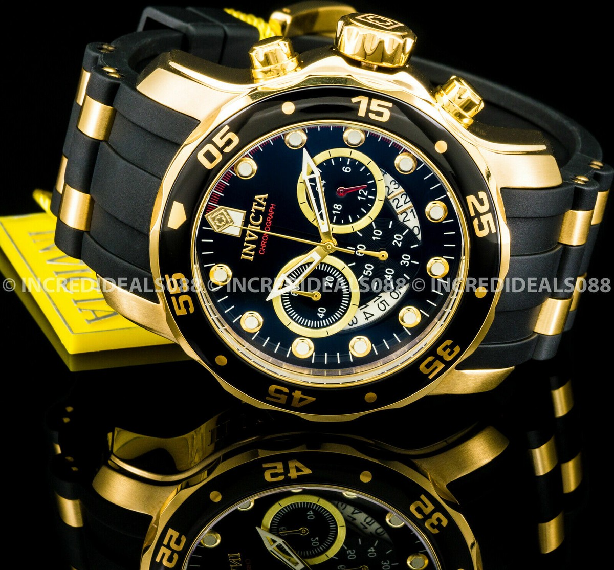 Invicta Men's Pro Diver Scuba 48mm Gold Tone Stainless Steel