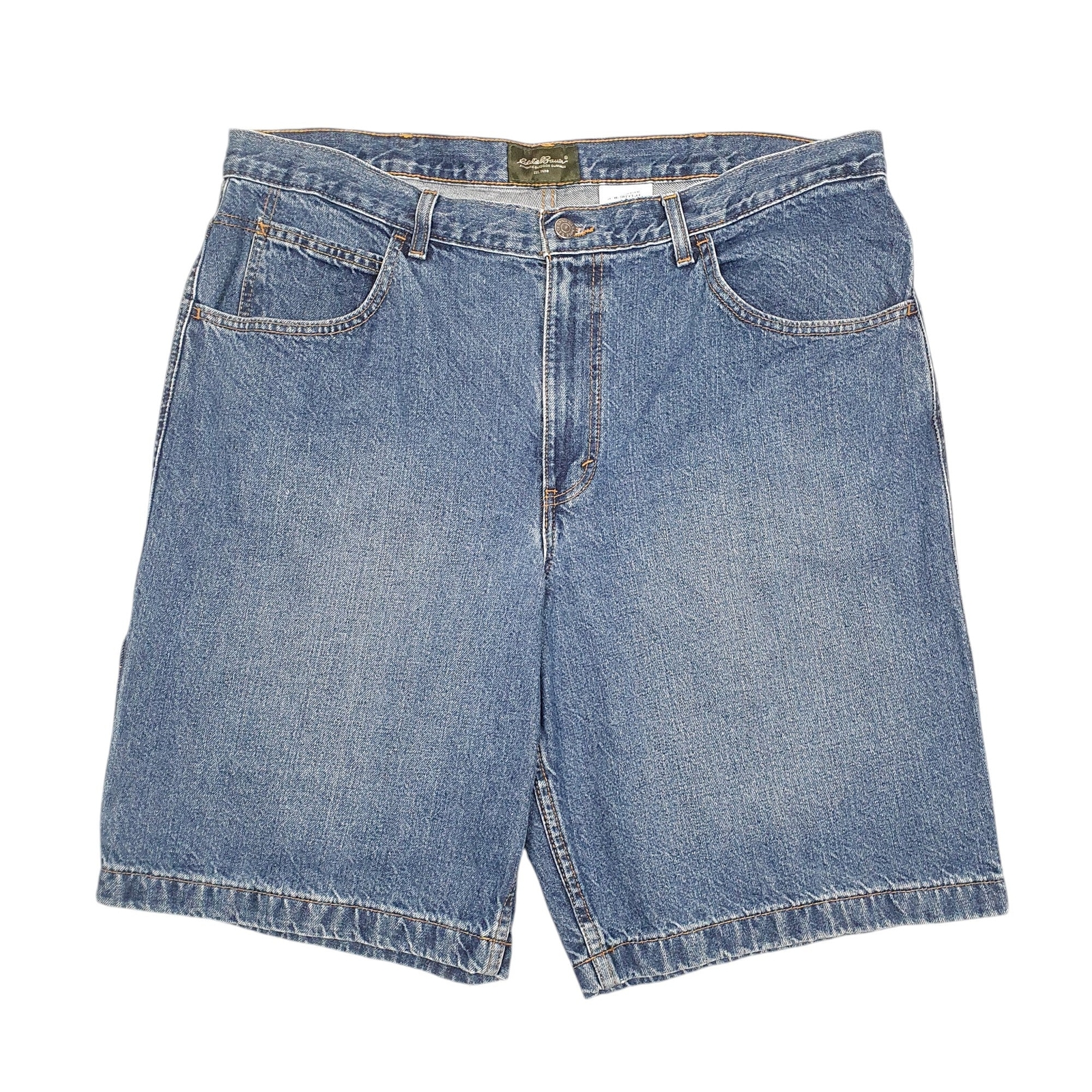EDDIE BAUER Jean Jorts Blue Denim Jeans Cotton Shorts Mens W40