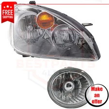 Fog Light and Headlight set 2 pc halogen right side for 2002-2004 Nissan Altima