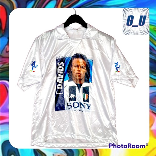 JUVENTUS DAVIDS SHIRT VINTAGE 90S YOGA CALCIO CAMPIONI ADVERTISING MATERIAL JUVE - Picture 2 of 11
