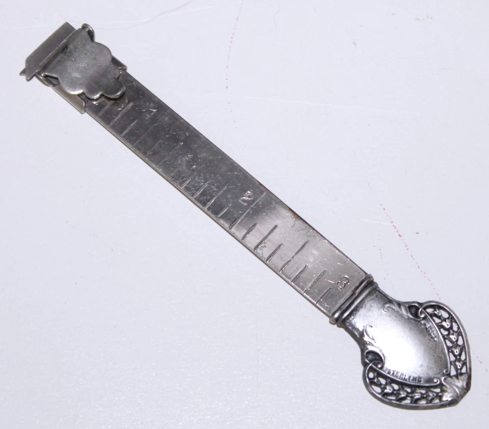 Sterling Silver Hem Ruler George Webster Caliper Art Deco - Image 4 of 4