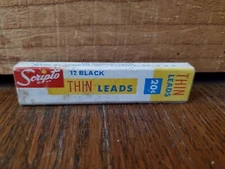 Scripto F 840 HB Long Thin Leads Medium Soft w/Box for .036" Vintage USA Made