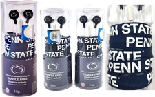 Penn State NCAA Licensed Shoelace Earbuds iHip Inline Mic Control Tangle Free