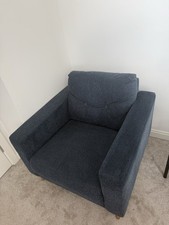 In-Style Direct F11-1S-1835 Blue Polyester Accent Chair Wood Frame Matte