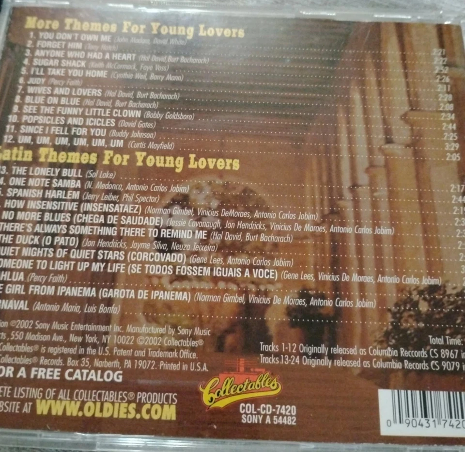 CD Percy Faith: More Themes for Young Lovers/Latin Themes for Young Lovers - Bild 2 von 2