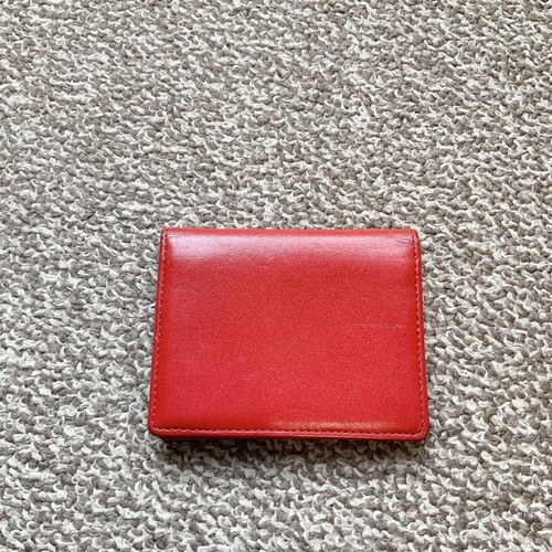 Portafoglio Vivienne Westwood porta carte rosso 11x8 cm logo pelle tinta unita donna bi-fold - Foto 12 di 12