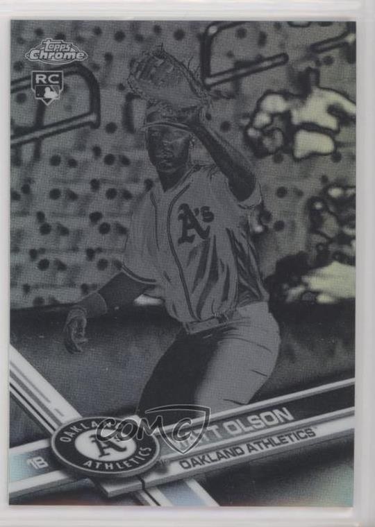 2017 Topps Chrome Negative Refractor Matt Olson #98 k8n