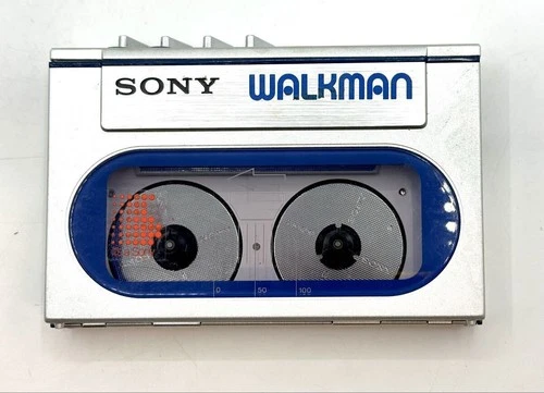 Sony WM-20 Walkman Compact Stereo Cassette Player Silver Vintage 1983 Japan