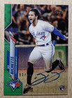 2020 Topps Clearly Green Bo Bichette Auto RC /99 Toronto Blue Jays Autograph