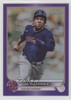2022 Topps Chrome Purple Refractor 199/250 Jose Ramirez #151 fm0