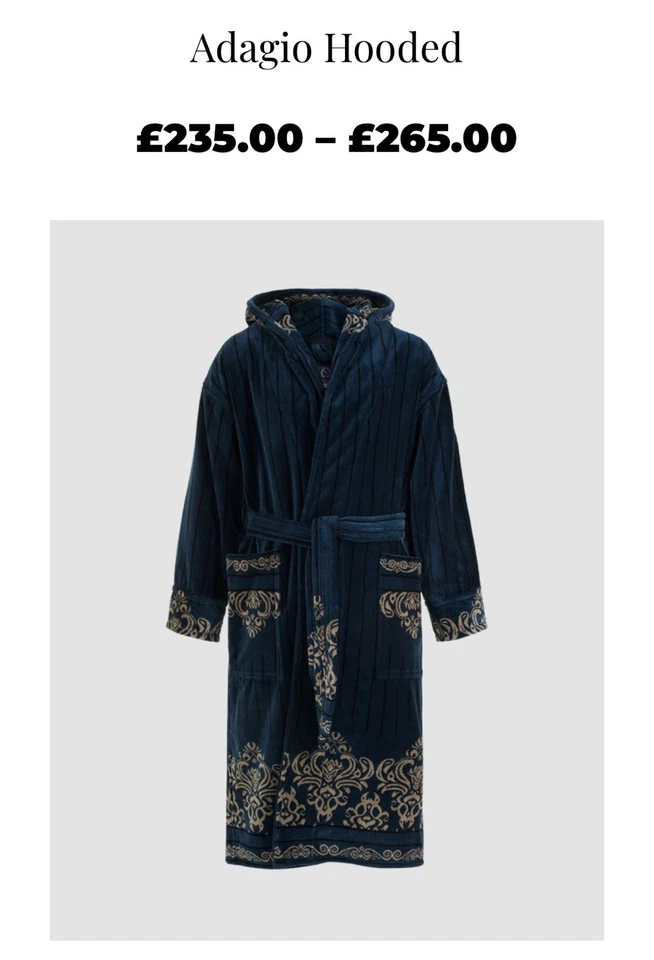 Roupão de banho Makin & Lloyd Company Of London - Roupão de luxo - Com capuz - Tamanho G - Imagem 3 de 4