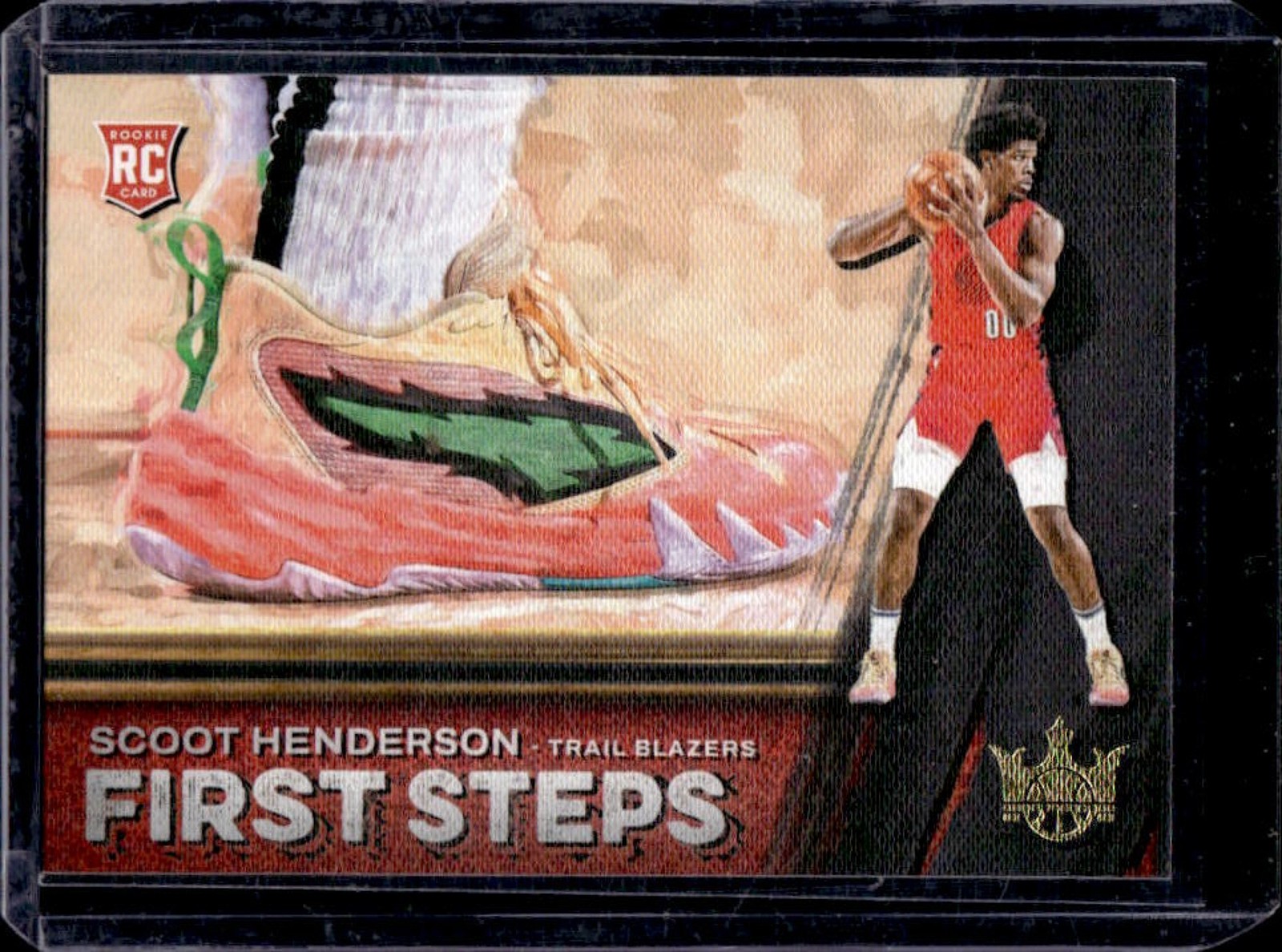 2023-24 Panini Court Kings Scoot Henderson First Steps RC #3 Trail Blazers