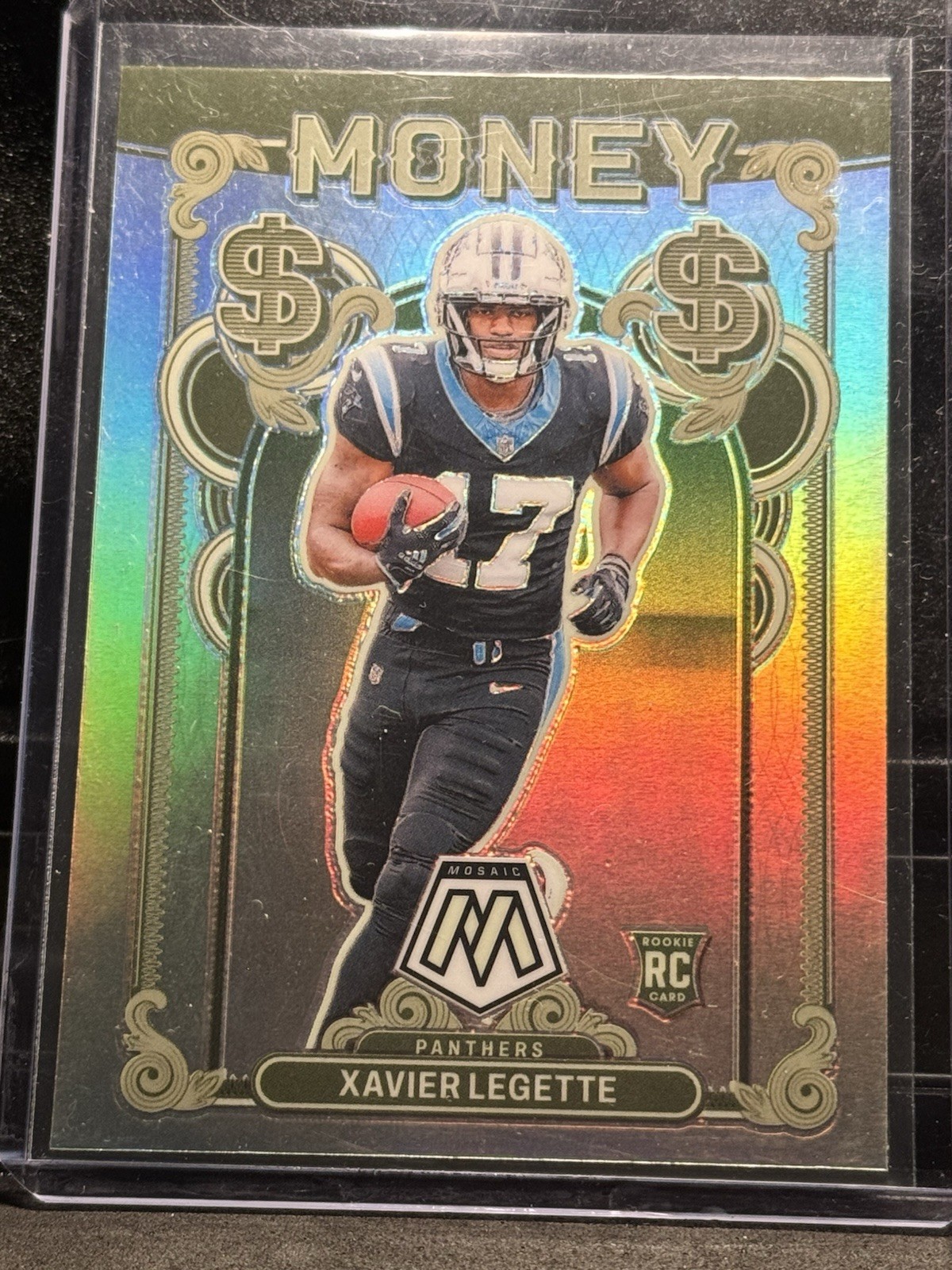 2024 Panini Mosaic Money Xavier Legette #14 Rookie RC Panthers Case Hit SSP