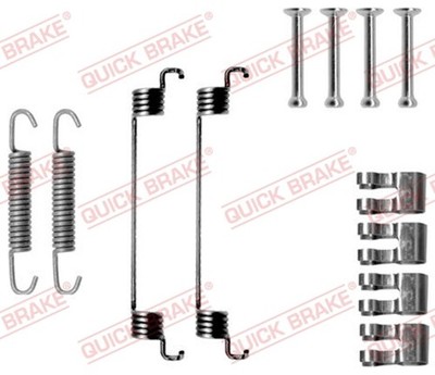 QUICK BRAKE Zubehörsatz Bremsbacken 105-0783 für PUNTO KA RU8 FIAT FORD TDCi 500