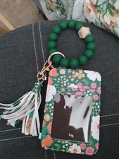 Beaded Br celet, Card Holder And Tassle KeyChain