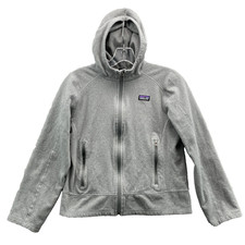 Patagonia Fleece Jacket Youth Girls XL 14-16 Gray Outdoor Hike Camp Sportswear