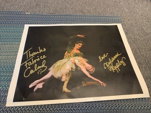 Vintage Autograph Photo Print Ballet Fabrice Calmels And Julie Kepley