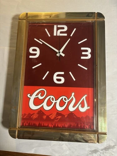 Coors Wall Clock Sign Red Advertising Vintage Collectible Beer Bar Sign PARTS