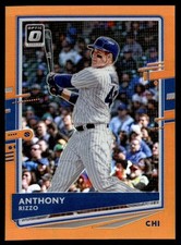 2020 Donruss Optic Orange Anthony Rizzo 031/100 Chicago Cubs #143