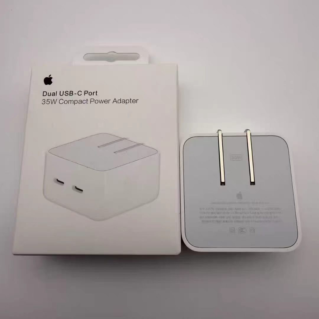 Genuine Apple 35W Dual USB-C Port Compact Power Adapter MNWM3AM/A