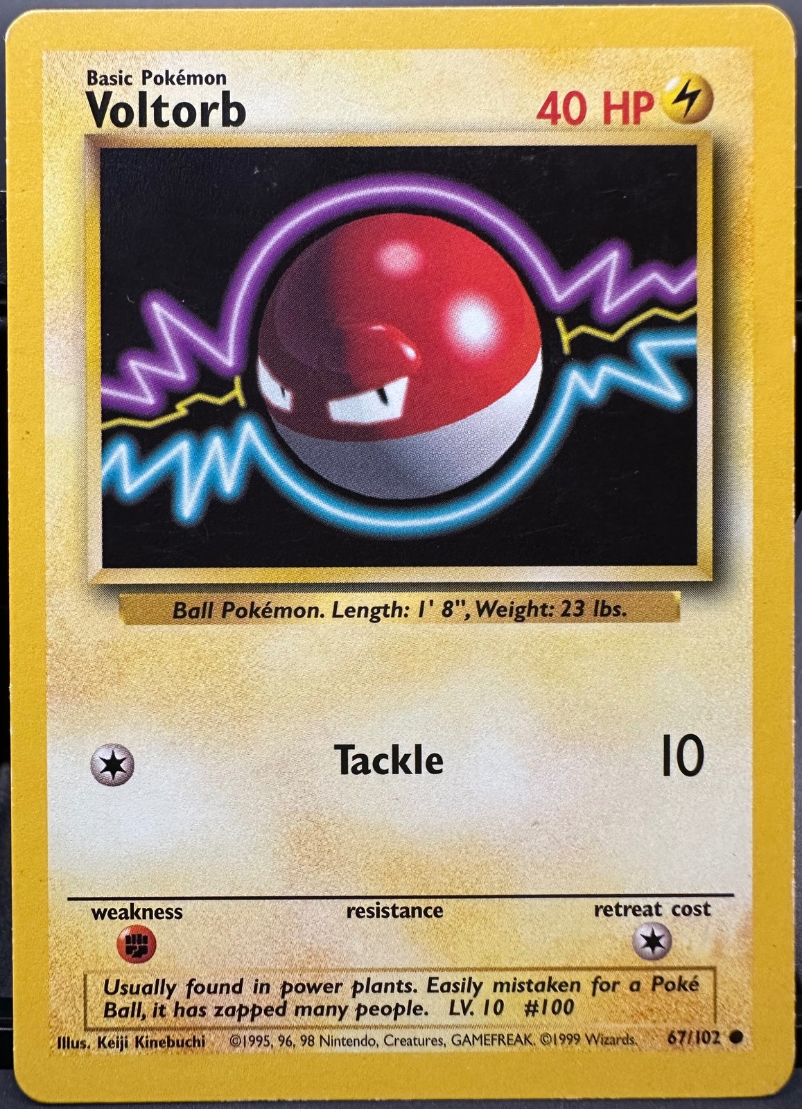 Voltorb 67/102 Base Set Pokemon TCG 1999 MP