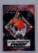 Trent Caraway 2025 Leaf Metal Baseball 1/1 Pre Production Proof