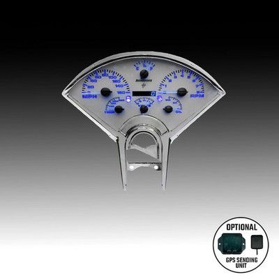 Intellitronix Blue LED Analog Gauge / GPS Sending Unit For 55-56 Chevy Bel Air