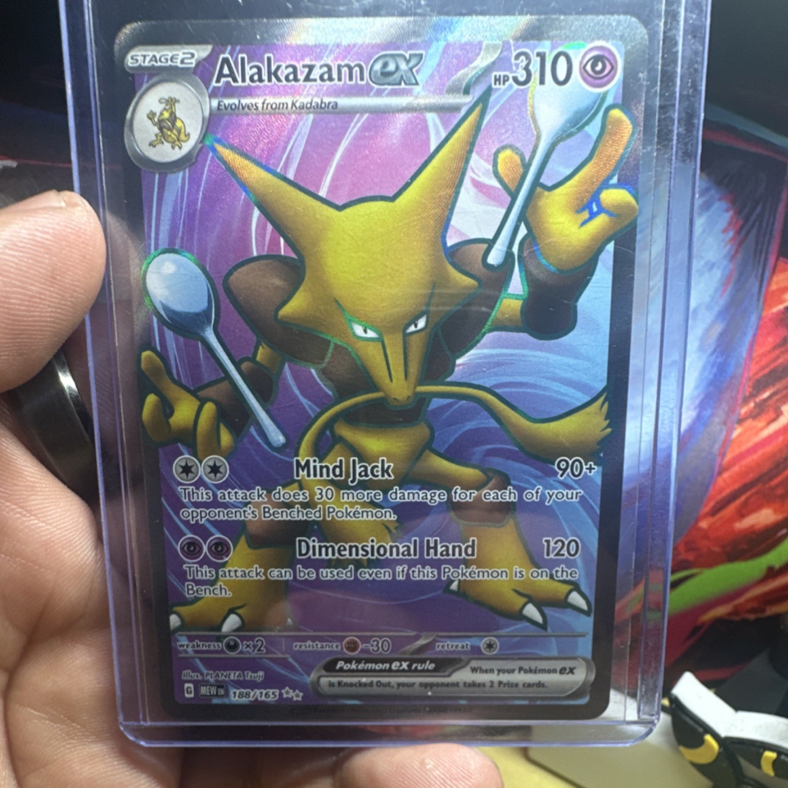 The Pokémon Company Pokemon Card Alakazam ex 188/165 SV151 Ultra Rare Holo 310 …