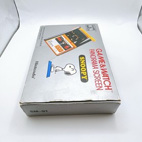 Game & Watch Nintendo Snoopy Panorama Screen 1983 SM-91 w/Box Tested and Working
