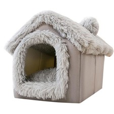 Medium Dog Kennel Indoor Soft Comfortable Puppy House Removable Small Bed winter