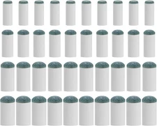 40Pcs Slip On Pool Cue Tips Replacement Kit, 4 Sizes 9-10-12-13mm, White 
