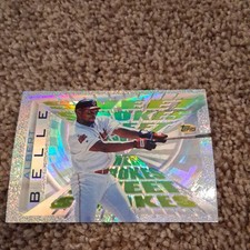 1997 Topps SWEET STROKES #3 Albert Belle Refractor RARE HOLOFOIL INSERT